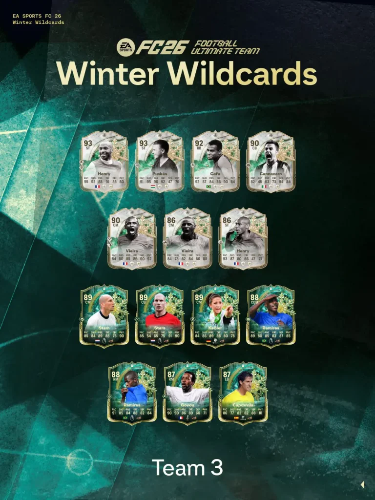 Team 3 Winter Wildcards EA FC 26 Image 3