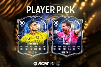 Cover CR7 Messi TOTY HM Prediction EA FC 26