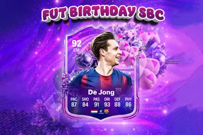 Cover SBC De Jong FUT Birthday Prediction EA FC 26