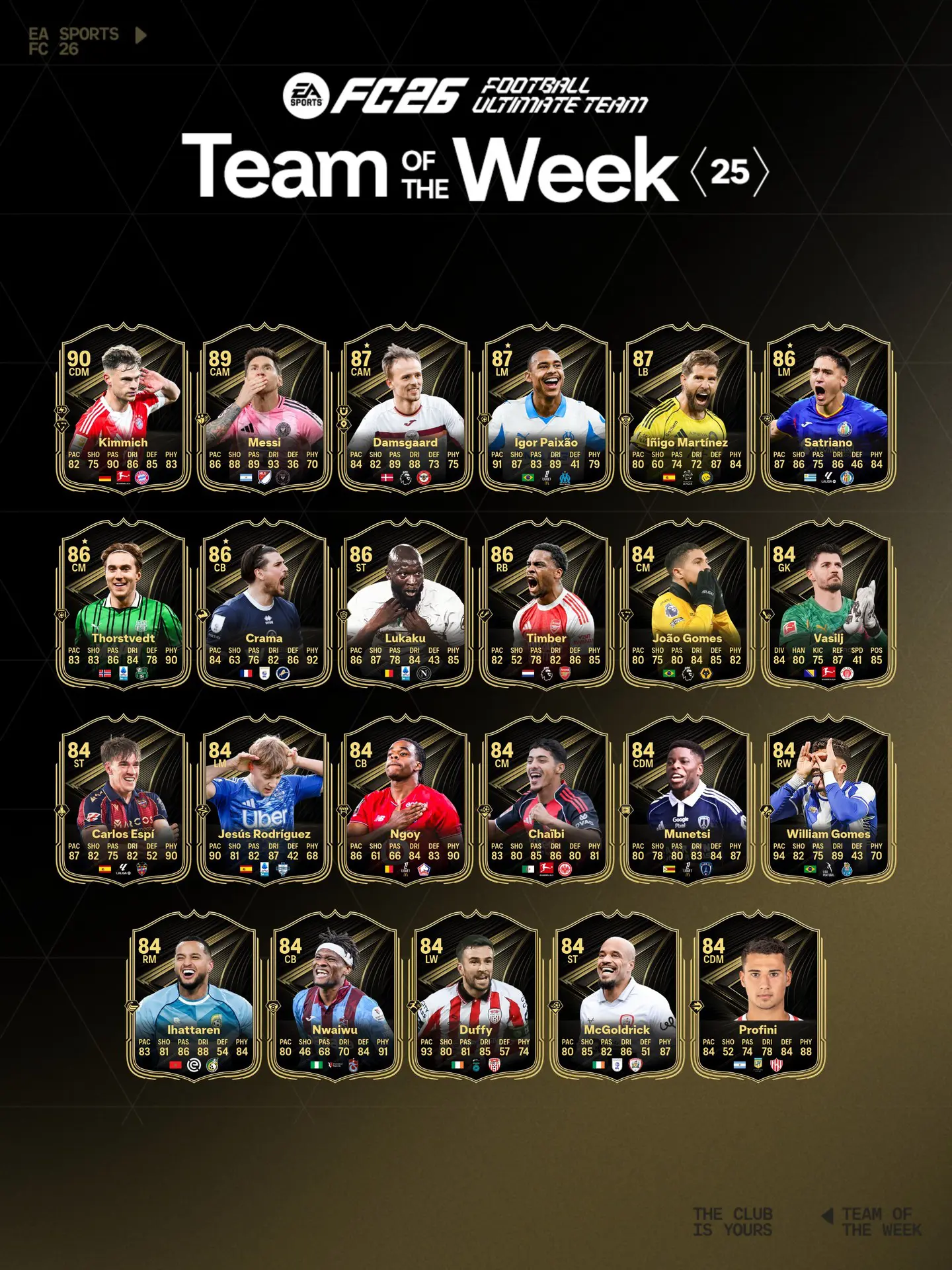 TOTW 25 EA FC 26