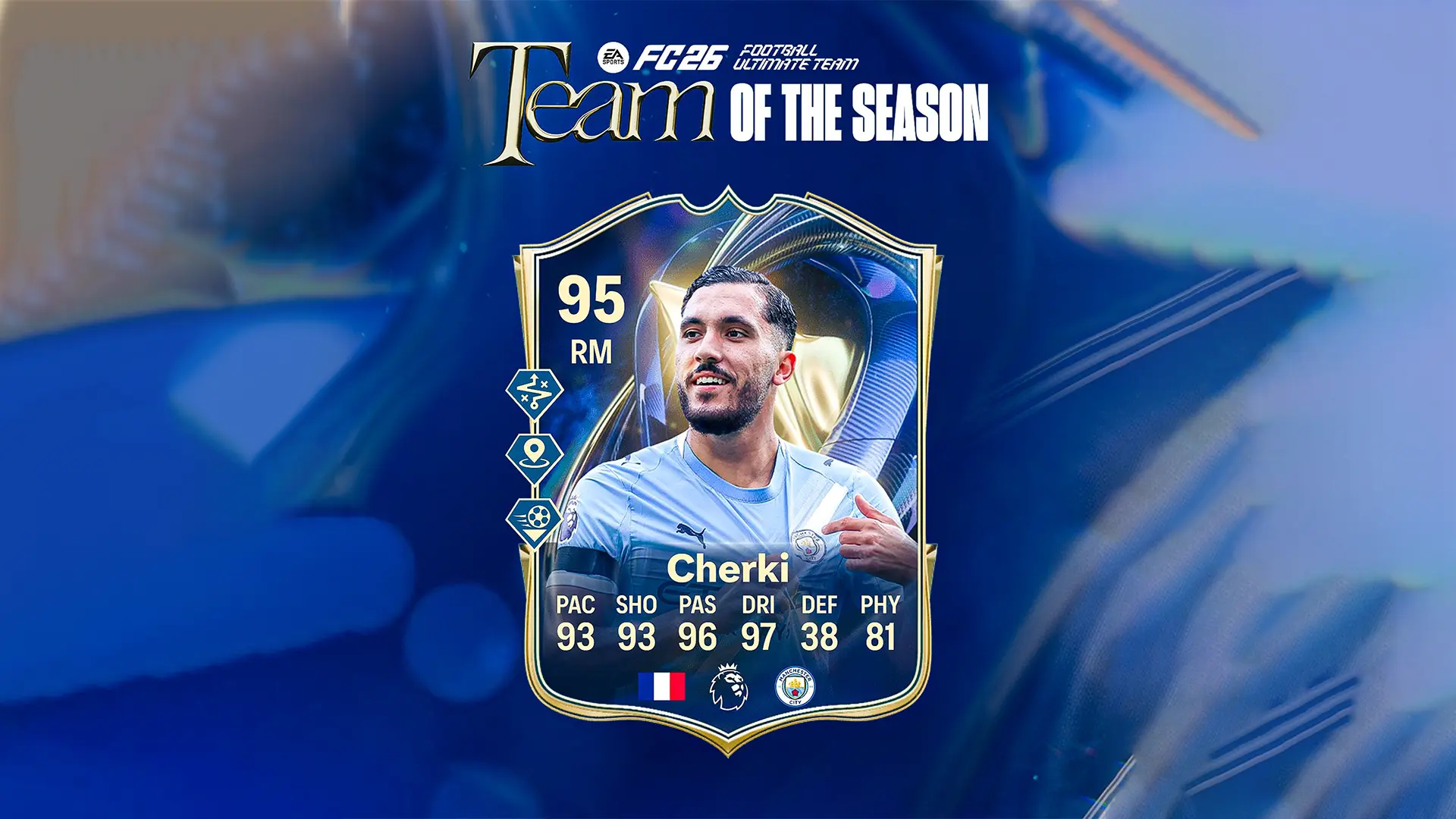 Cover Cherki TOTS PL Prediction EA FC 26