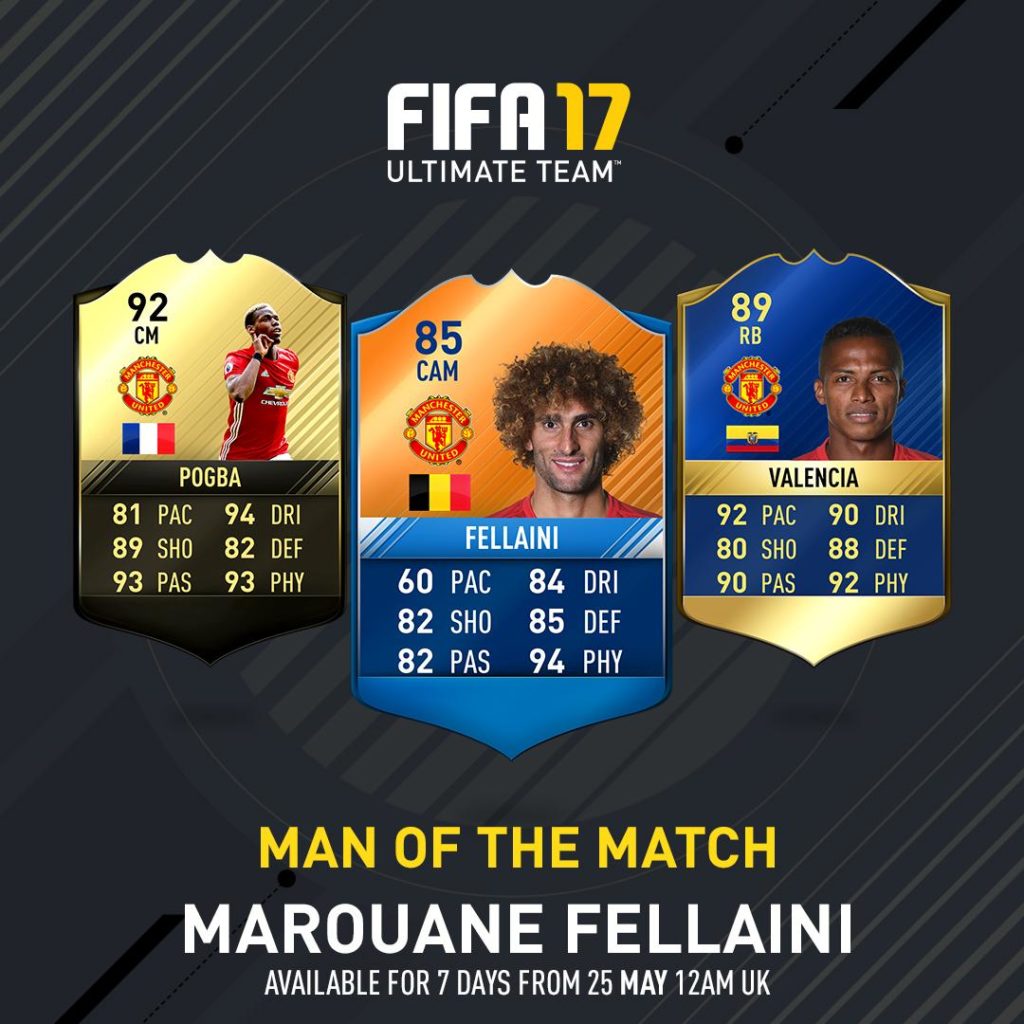 FUT 17: Fellaini MOTM disponibile per una settimana ...