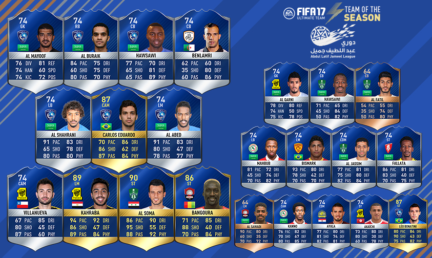 tots Dawry Jameel League fut 17