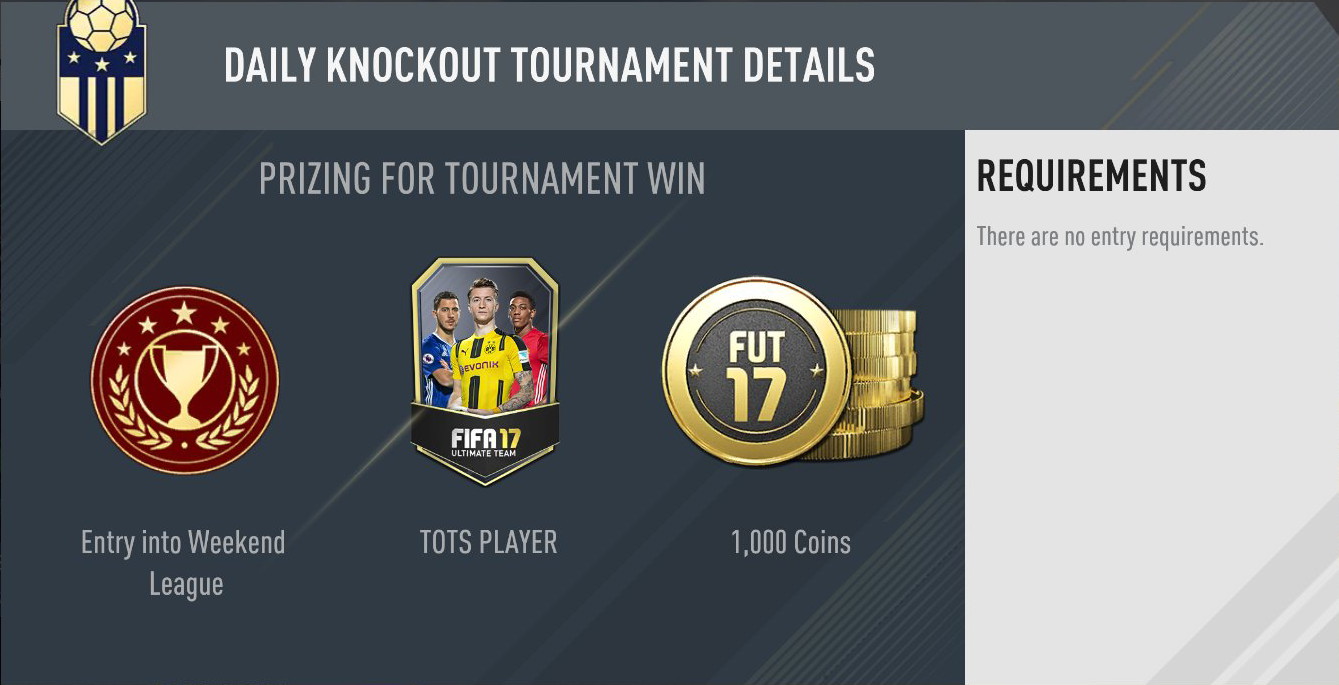 bonus tots ea sports week end league fut 17