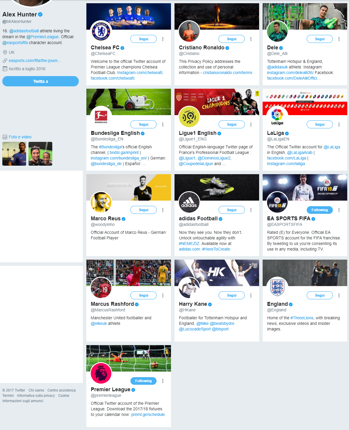 twitter hunter fifa 18
