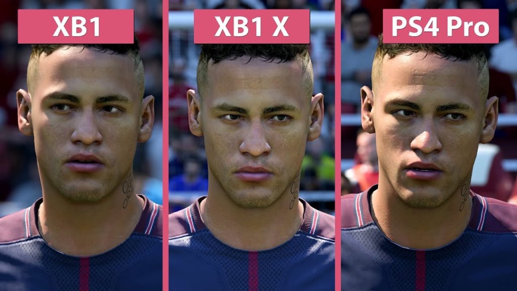FIFA 18 Confronto grafico Xbox One X vs PS4 Pro vs Xbox
