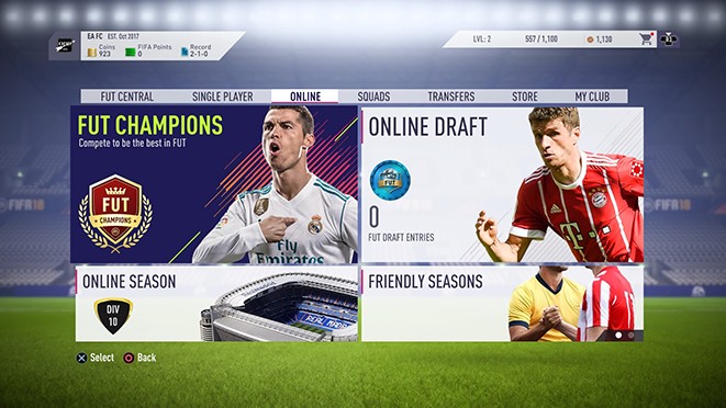 modalita on line fut 18