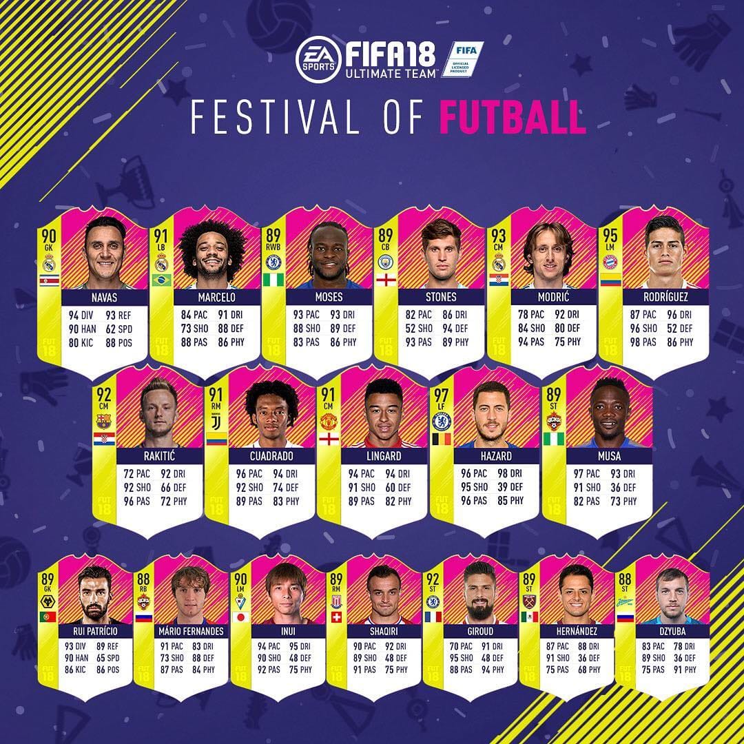 team matchday 2 wc fut 18