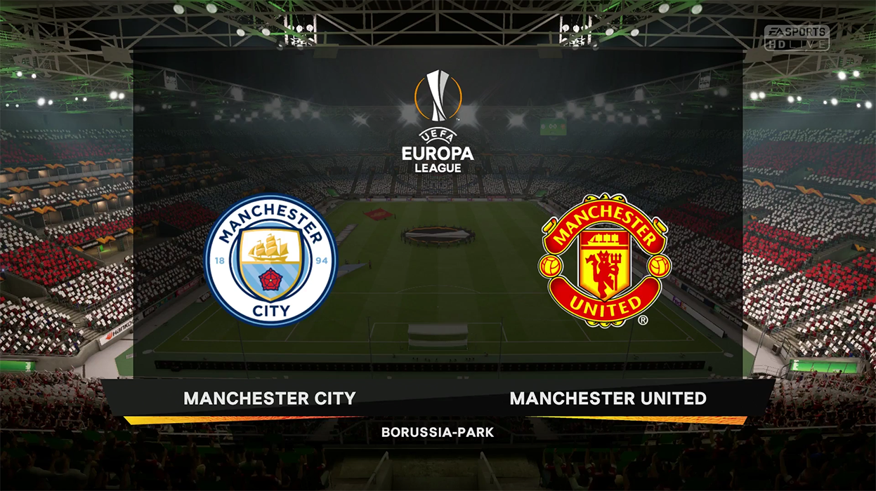 copertina manchester united city europa league