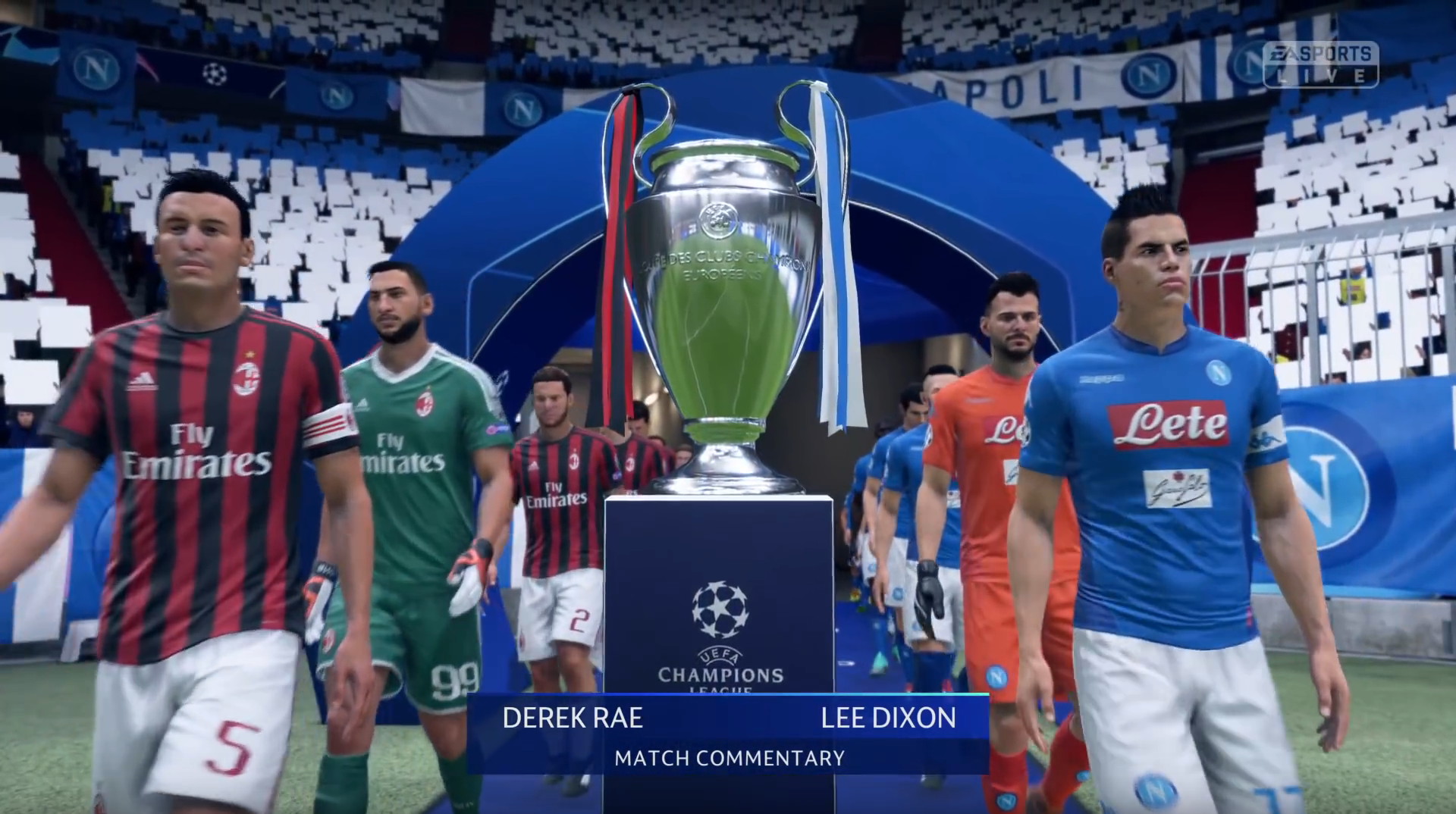 copertina napoli milan champions league fifa 19