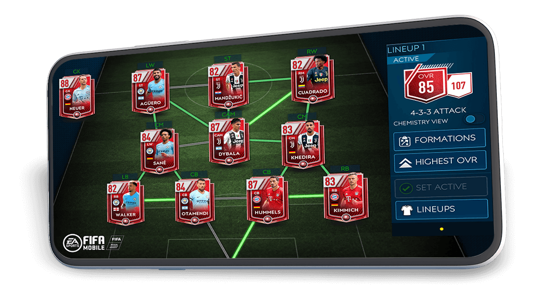 fifamobile phone features chemistry