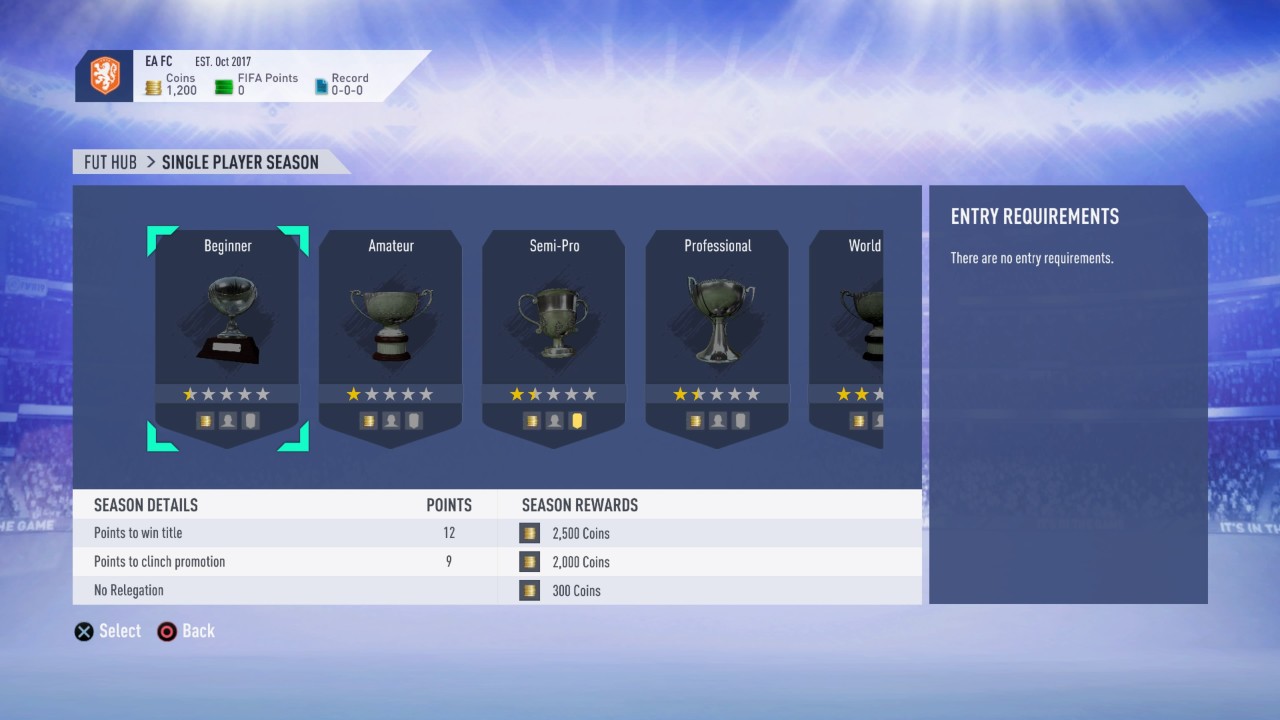 single player fut 19 4