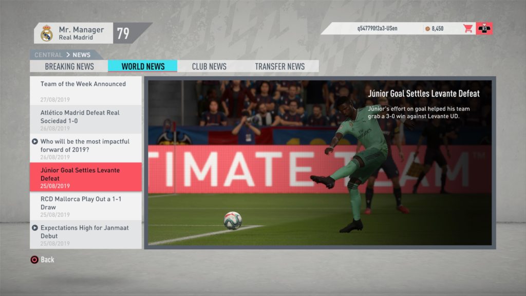 fifa 20 career in menus 30