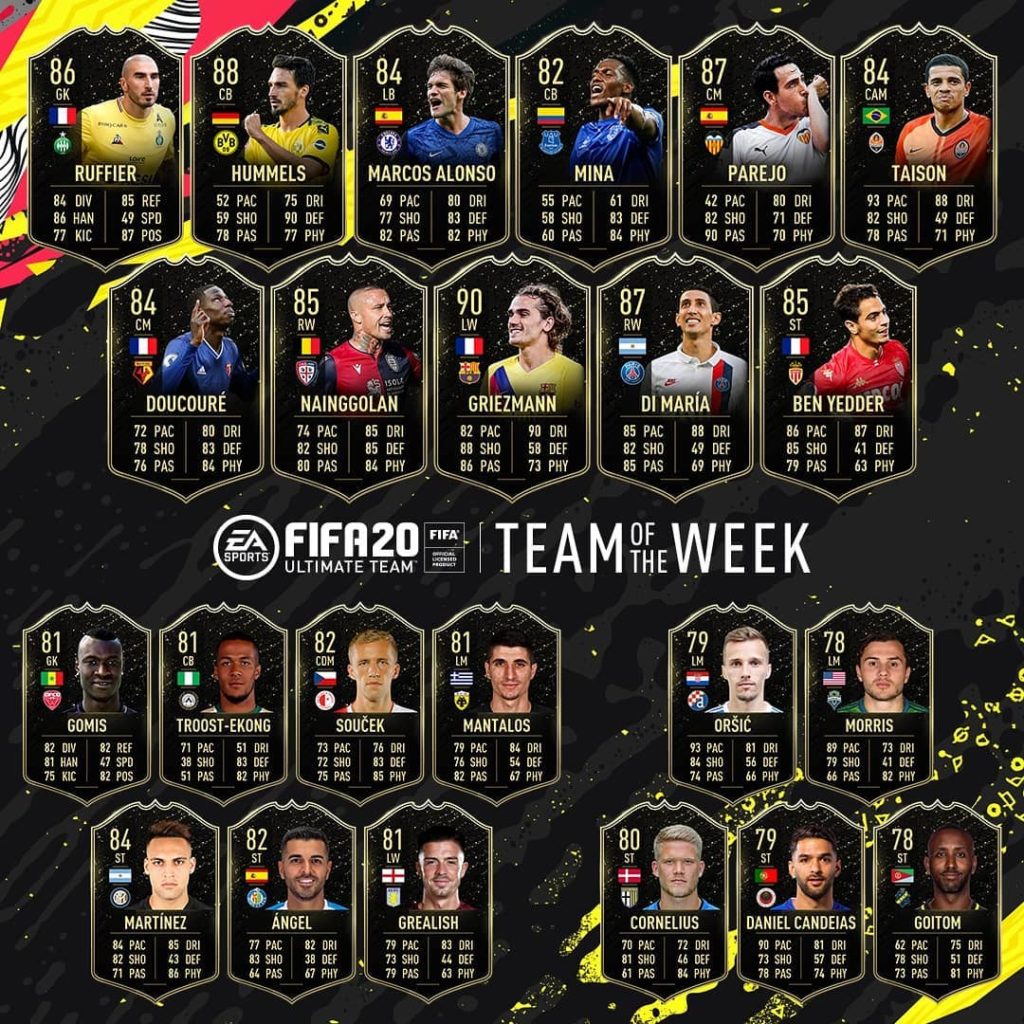 totw 6 fifa 20