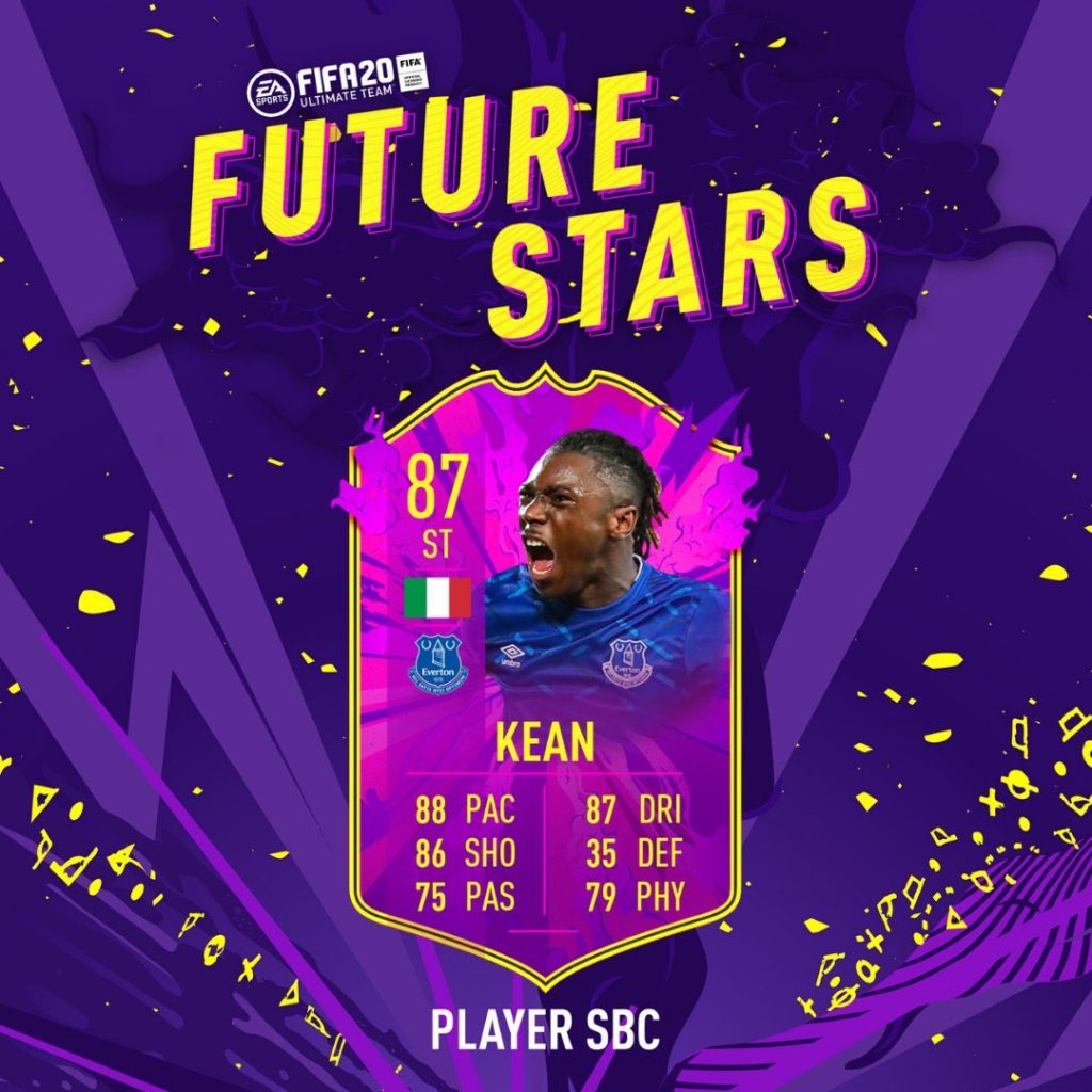 FIFA 20: Annunciata la carta Future Stars di Moise Kean ...