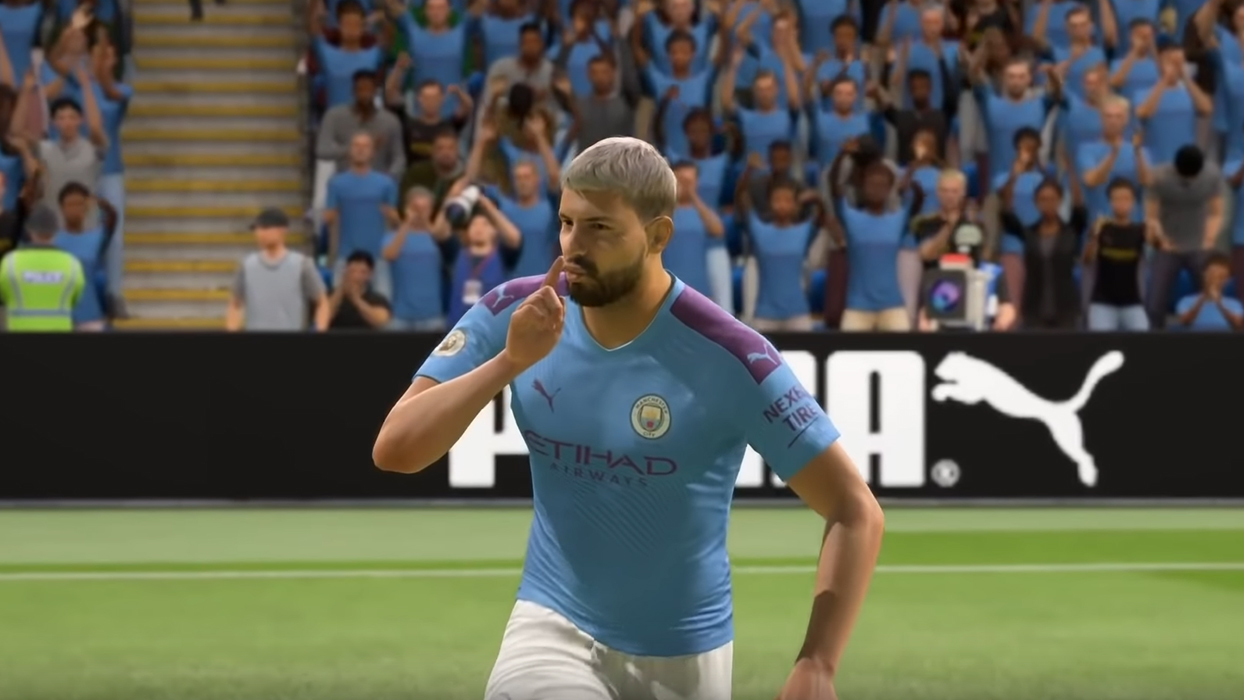 aguero esultanza shhhh fifa 20