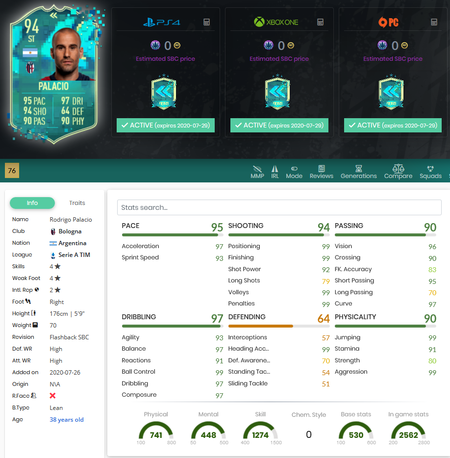stats palacio flashback fifa 20