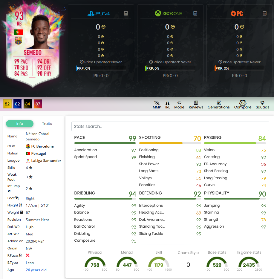 stats semedo summer heat fifa 20