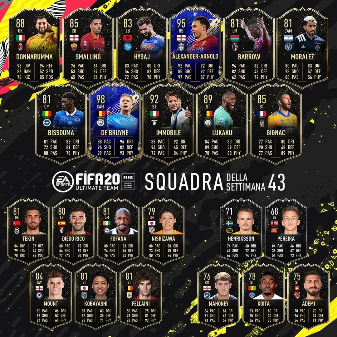 totw 43 fifa 20