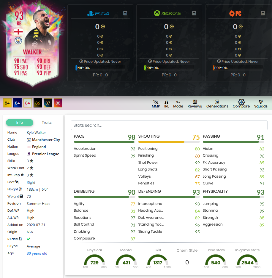 walker-stats-summer-heat-fifa-20