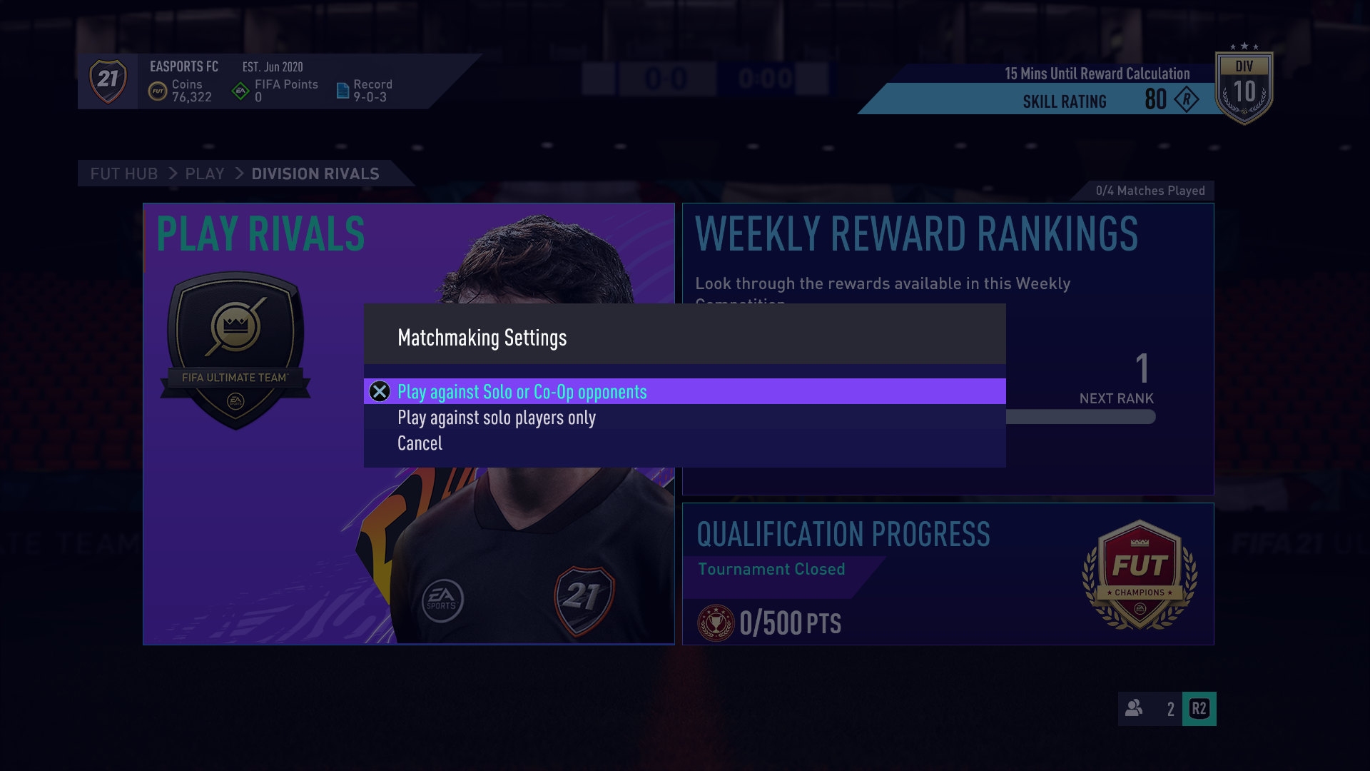 04 rivals matchmaking settings