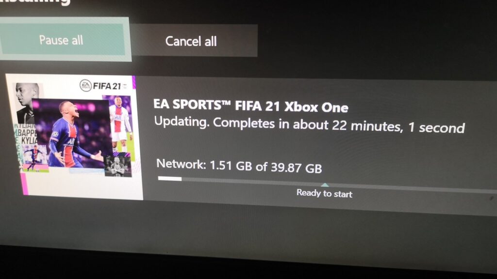 pre download xbox fifa 21