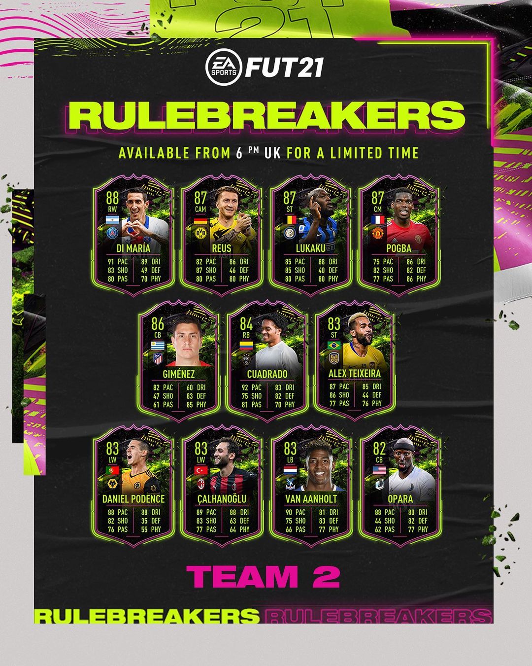 rulebreakers team 2 fifa 21