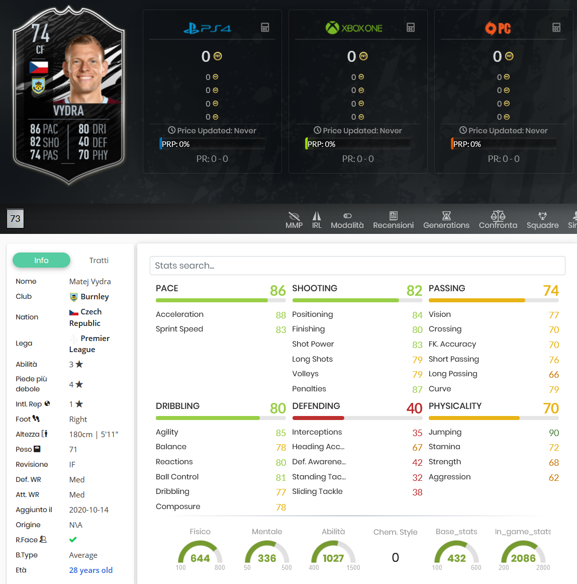 vydra silver stars fifa 21