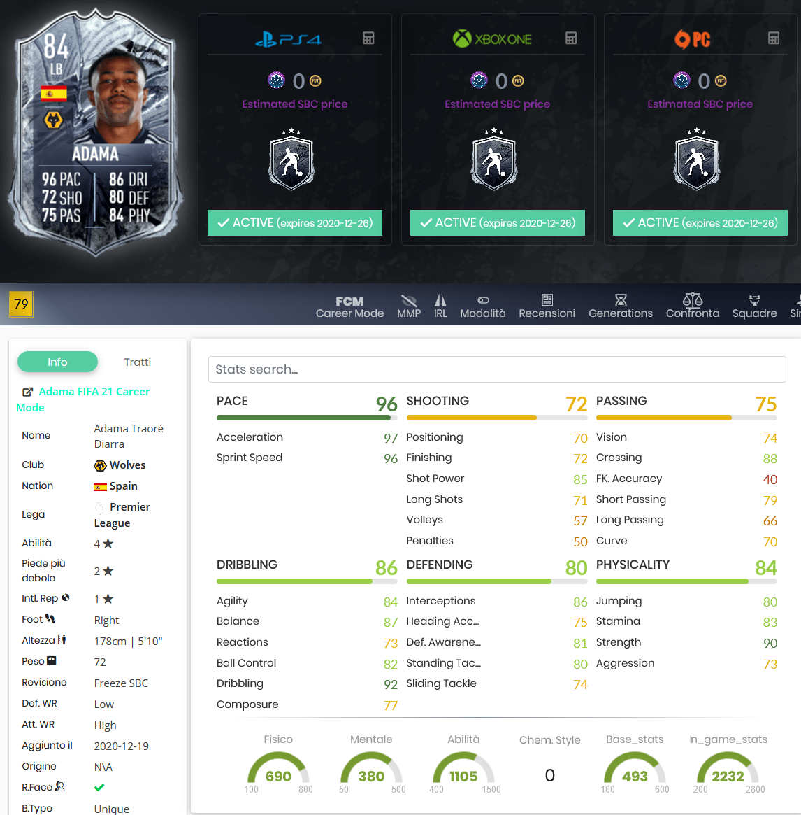 stats adama traore freeze fifa 21