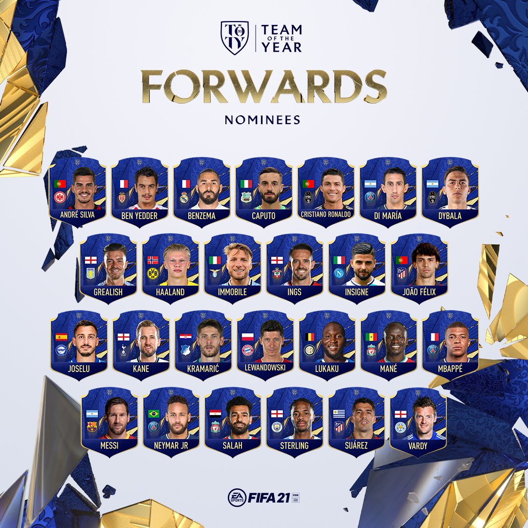 FIFA 21 Candidati TOTY Vota il Team Of The Year FifaUltimateTeam.it