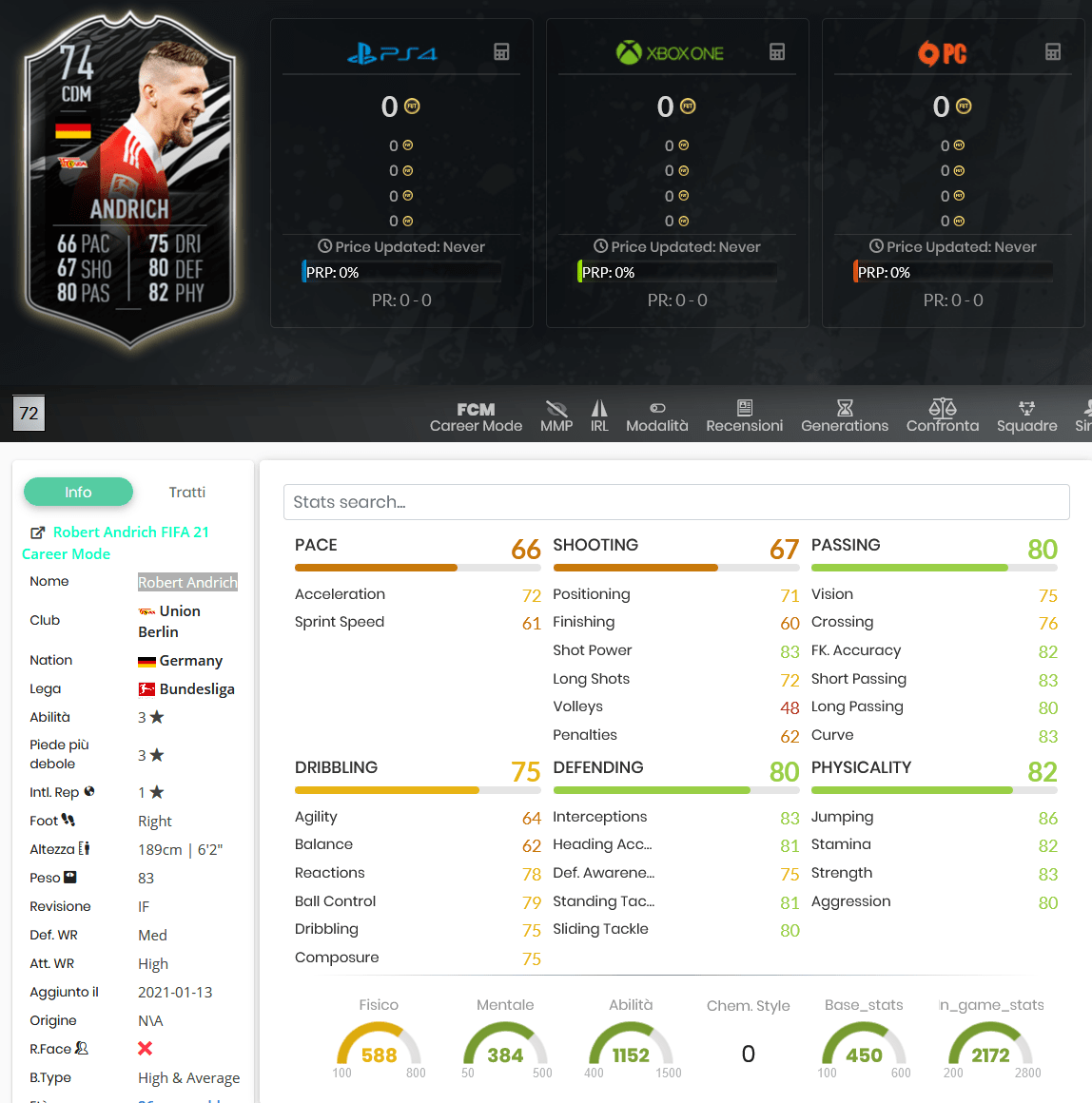 stats andrich silver stars fifa 21