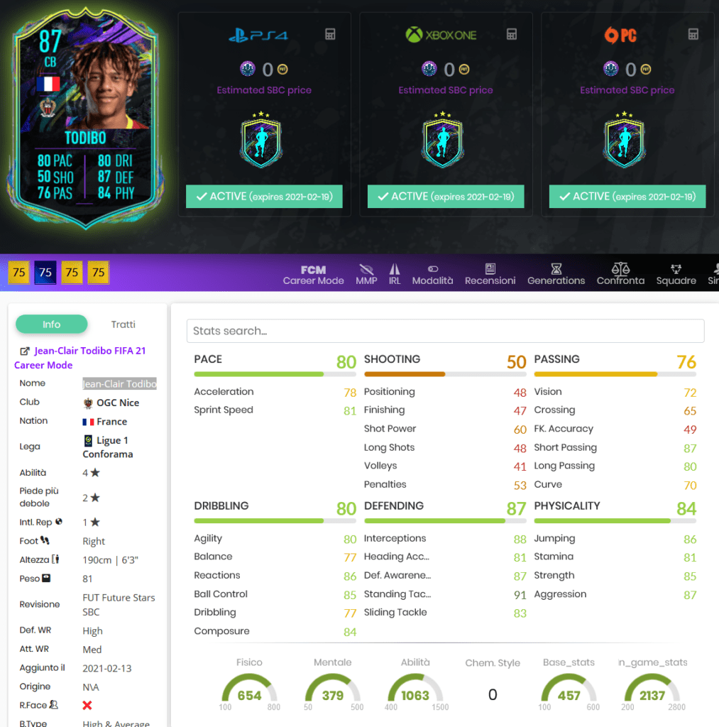 pic Jean Clair Todibo Fifa 21 zazoom
