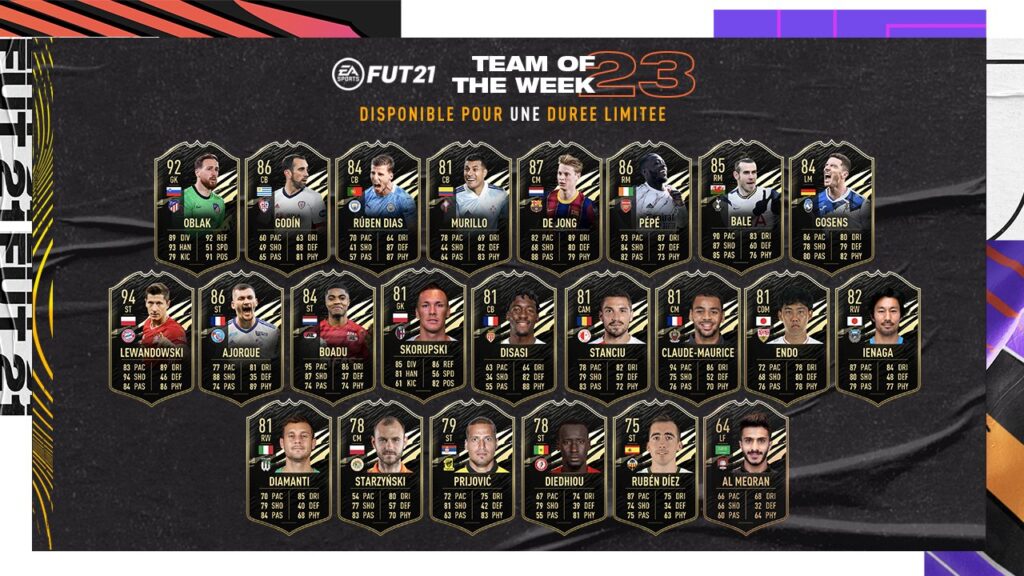 FIFA 21: TOTW 23 – La nuova squadra della settimana disponibile nei pacchetti dalle 19:00 FIFA 21: TOTW 23 – La nuova squadra della settimana disponibile nei pacchetti dalle 19:00