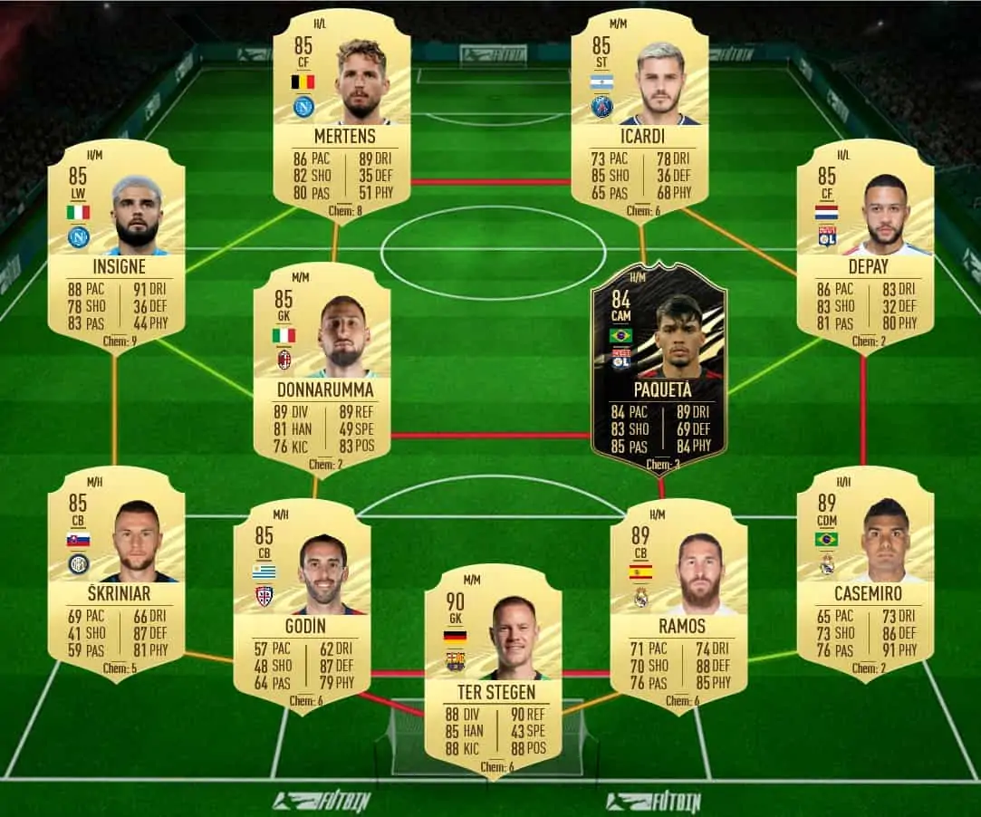 soluzione 4 marcelo flashback fifa 21