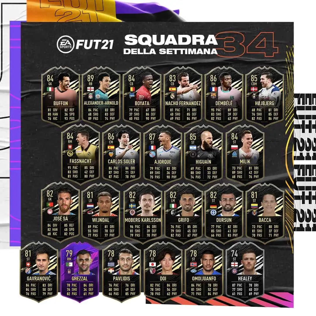 totw 34 fifa 21