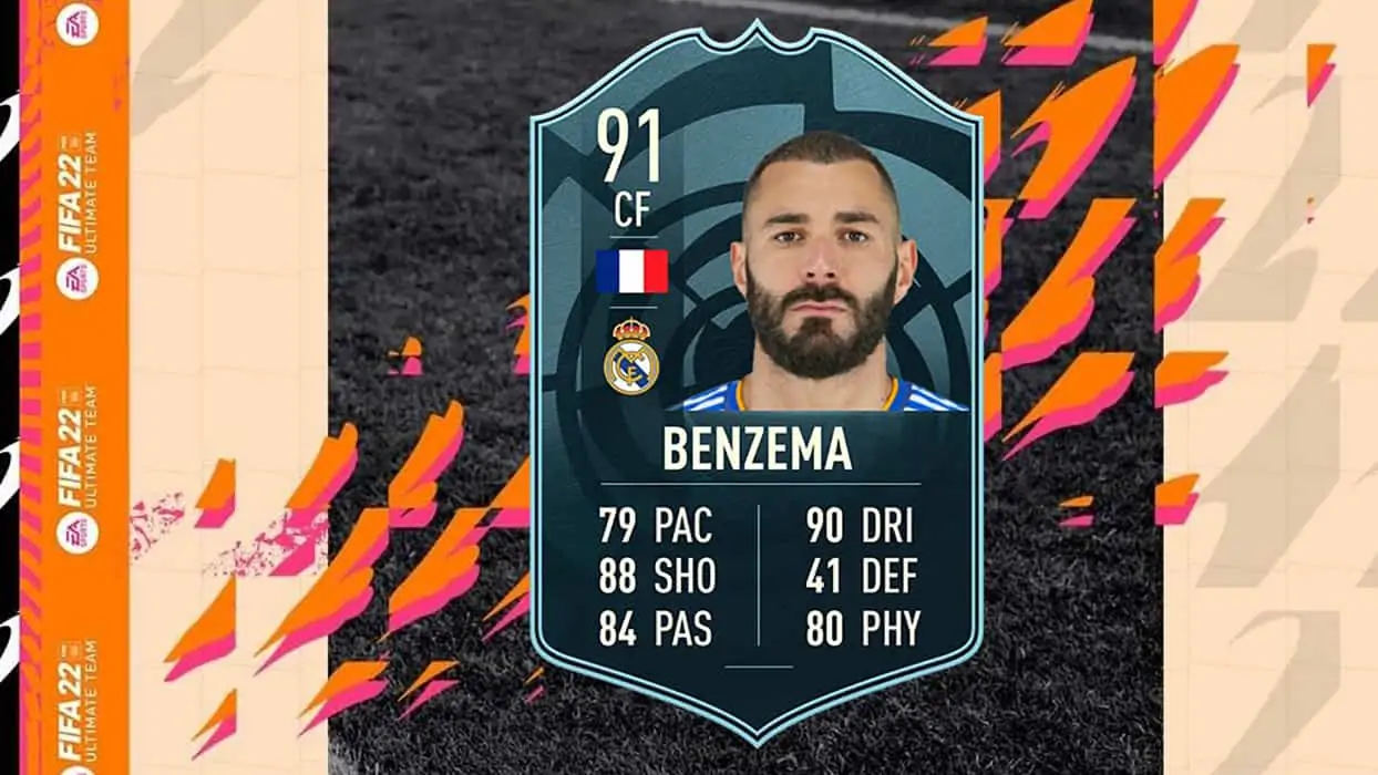 cover benzema potm liga settembre fifa 22