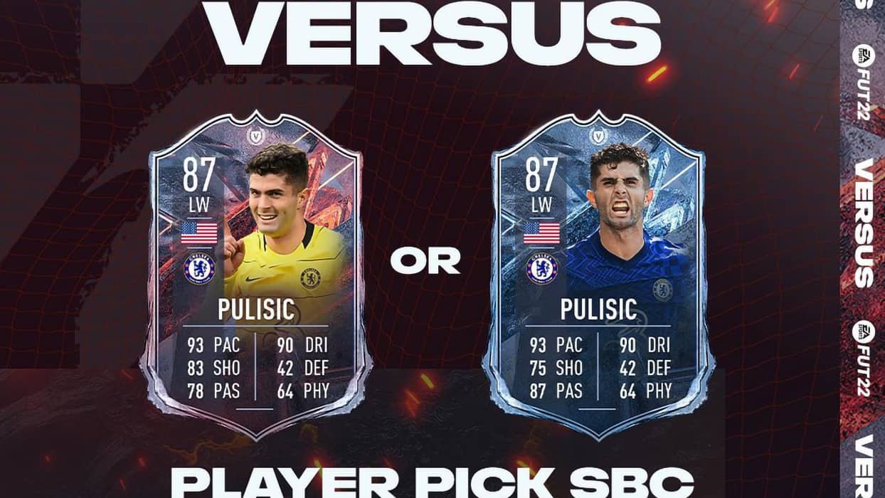 FIFA 22: SBC Christian Pulisic Versus – Soluzioni per riscattare la