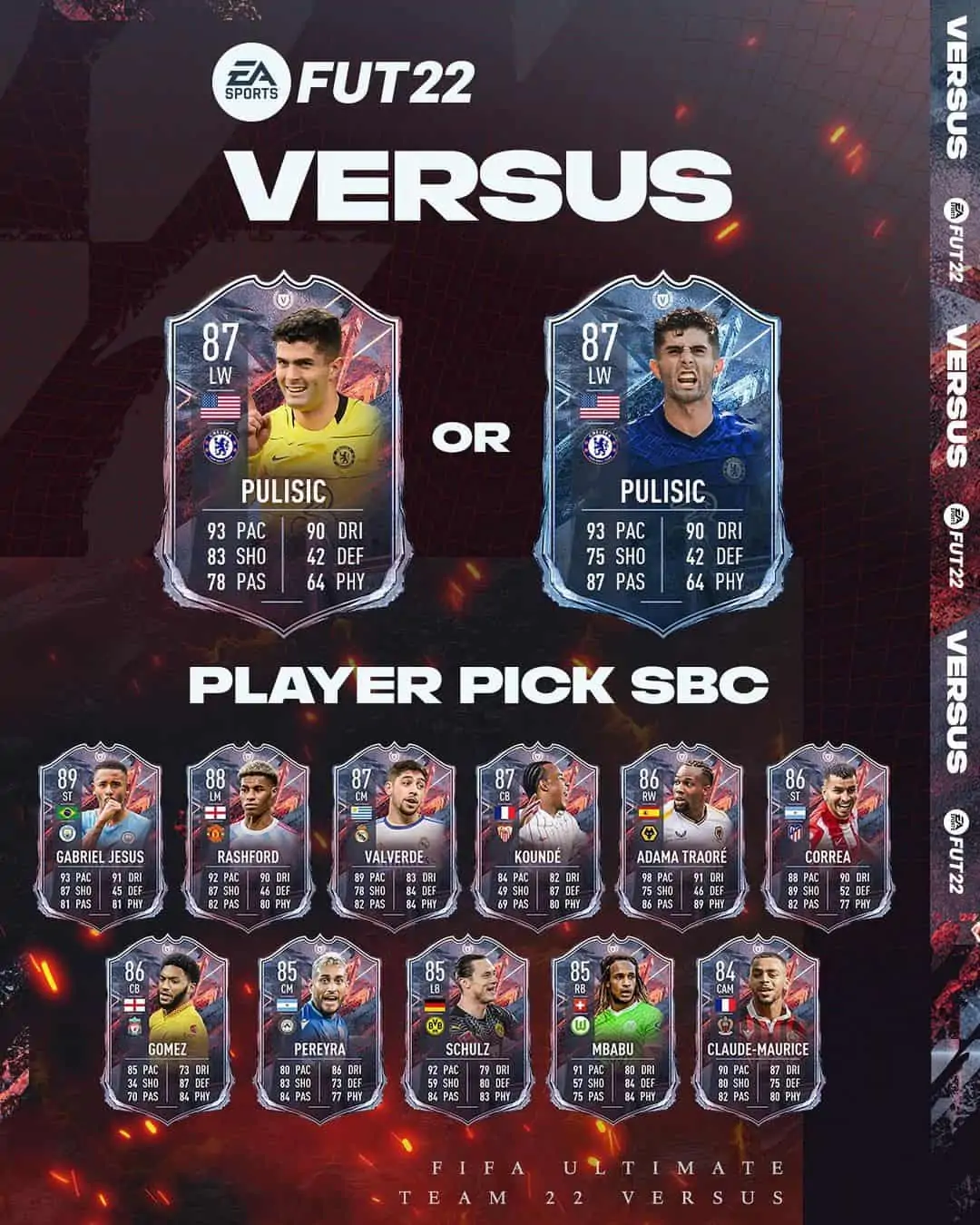 pulisic versus fifa 22 1