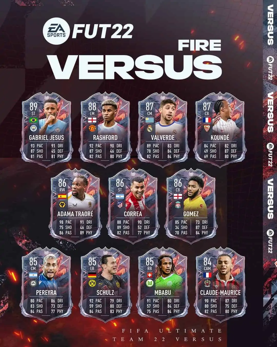 team versus fire fifa 22