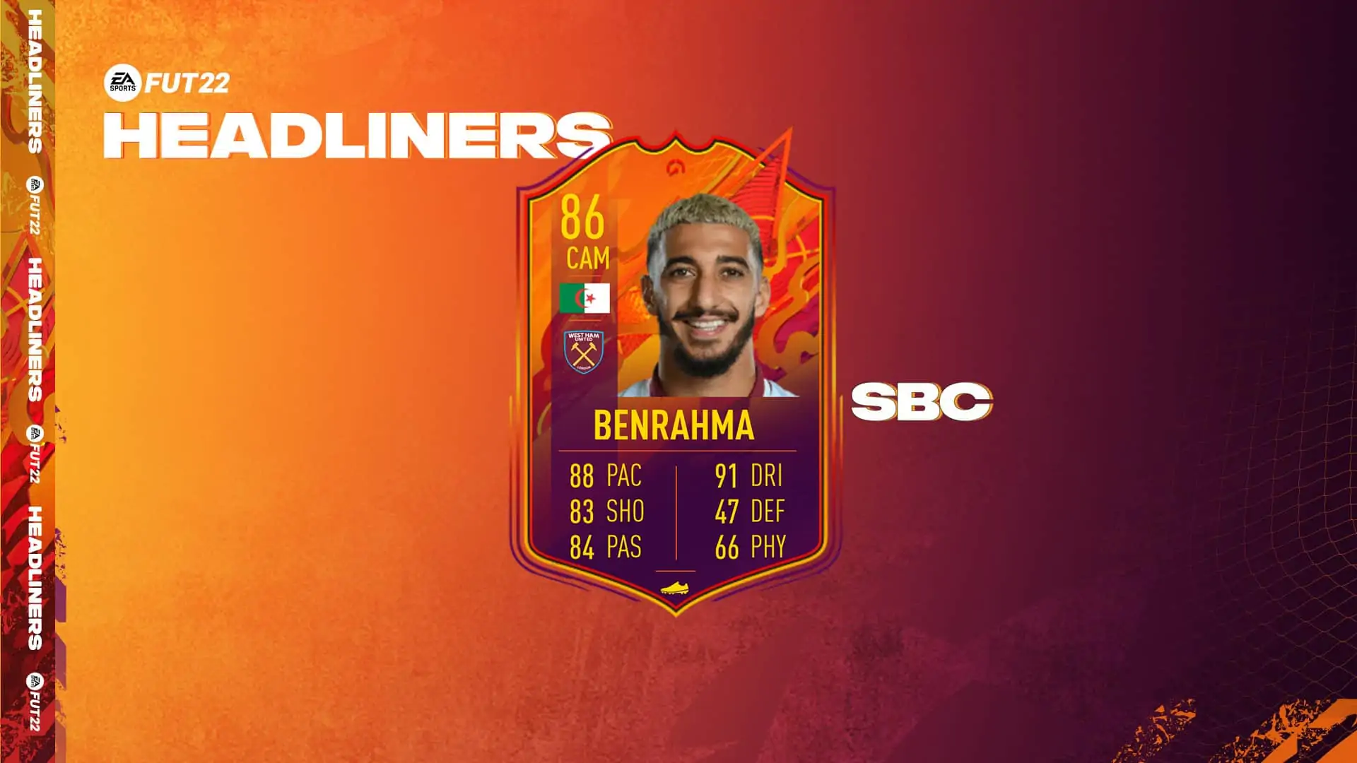 cover benrahma headliners fifa 22
