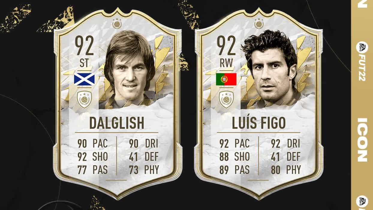 FIFA 22: Disponibili le SBC Icon Prime di Dalglish e Luis Figo