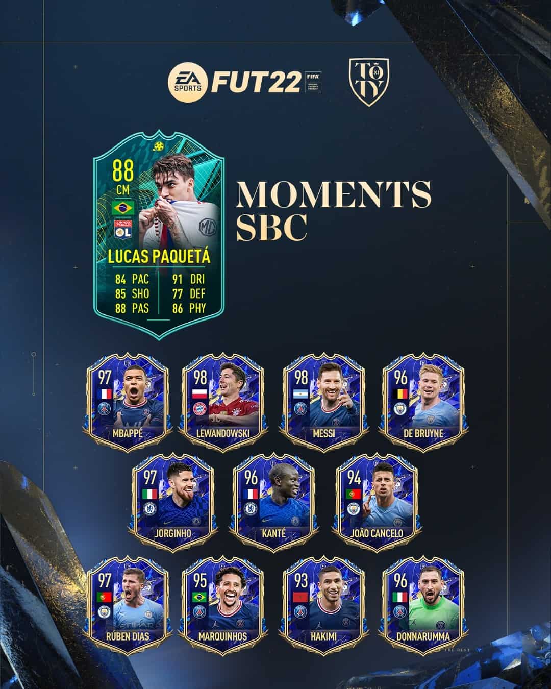 FIFA 22: SBC Lucas Paqueta Moments – Scopri i Requisiti e le Soluzioni FIFA 22: SBC Lucas Paqueta Moments – Scopri i Requisiti e le Soluzioni