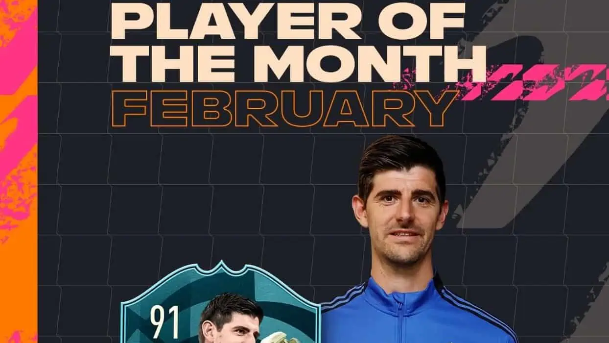 cover Courtois potm liga fifa 22