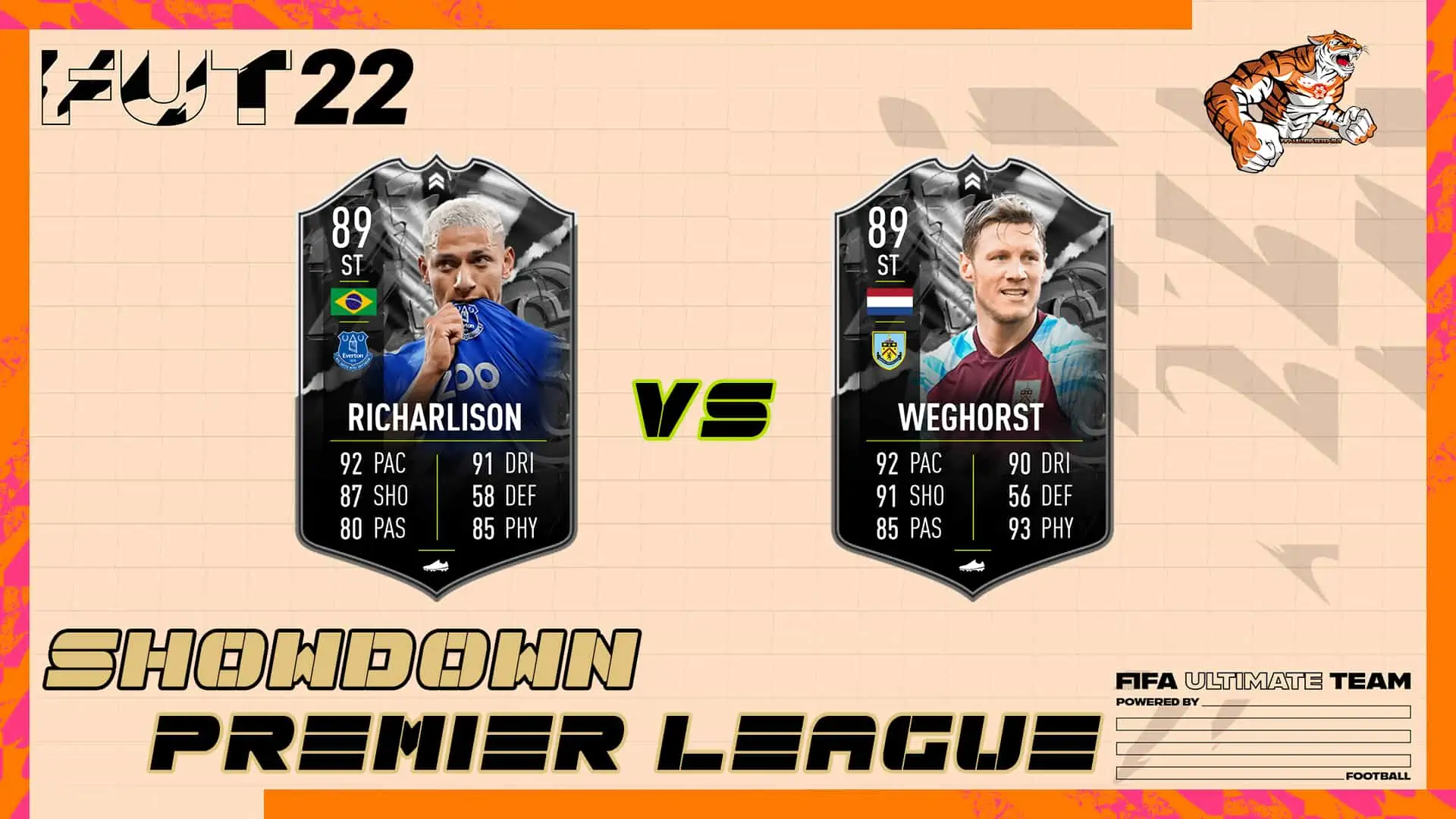 cover richarlison vs Weghorst showdown fifa 22