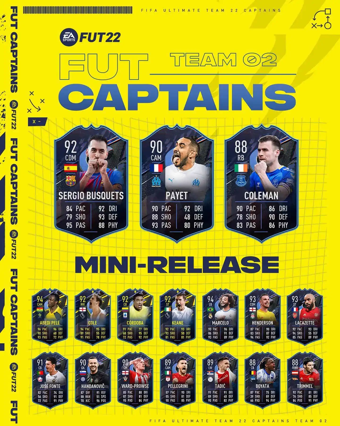 mini release team 2 captains fifa 22