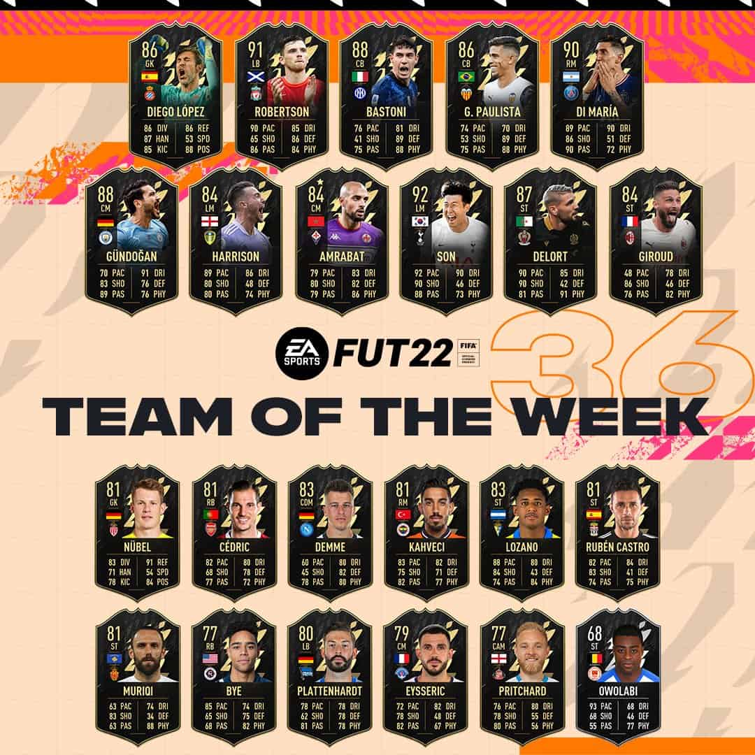 FIFA 22: TOTW 36 La nuova squadra della settimana disponibile nei pacchetti dalle 19:00 FIFA 22: TOTW 36 La nuova squadra della settimana disponibile nei pacchetti dalle 19:00