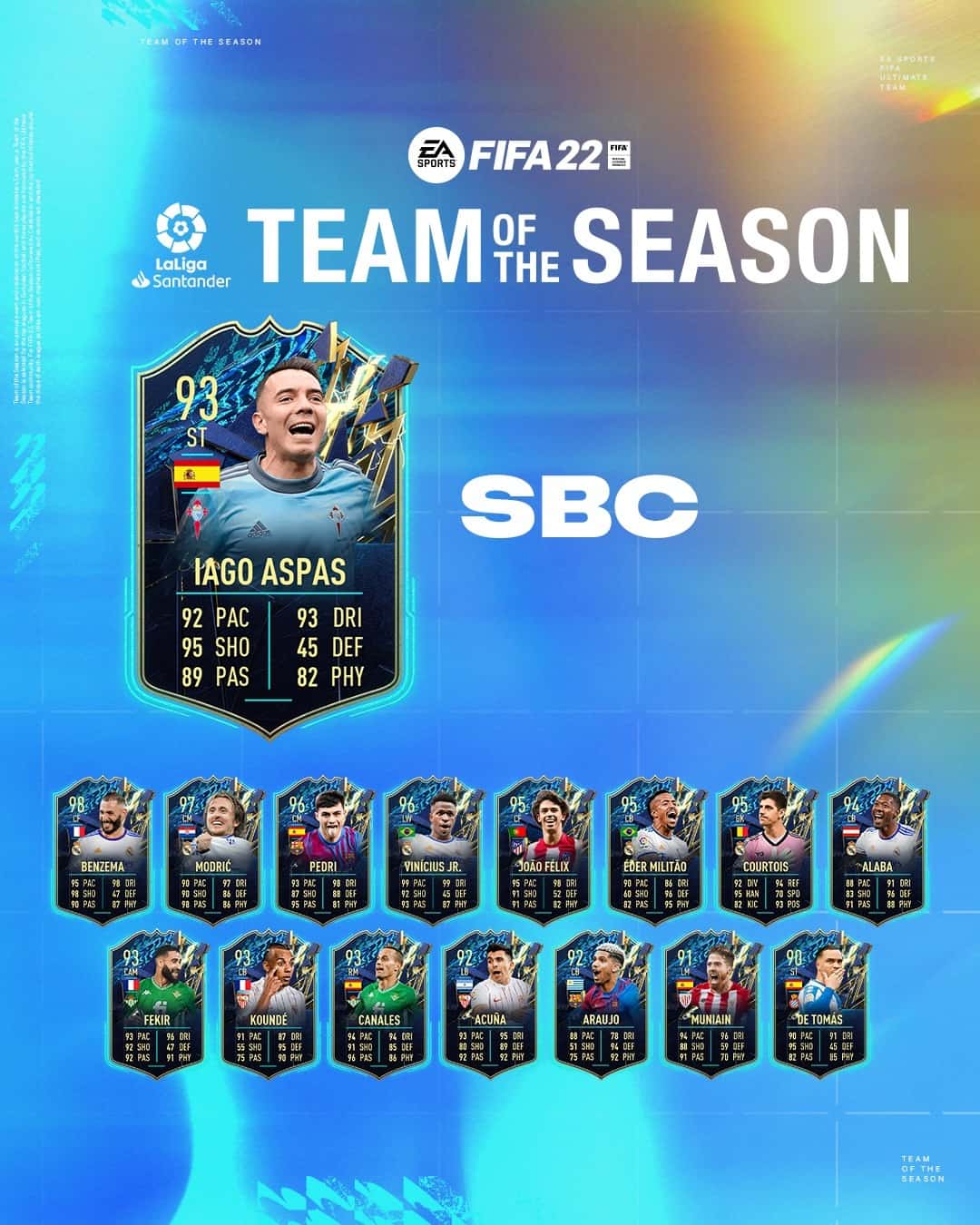 FIFA 22: SBC Iago Aspas TOTS. Disponibile una nuova carta Team Of The Season FIFA 22: SBC Iago Aspas TOTS. Disponibile una nuova carta Team Of The Season
