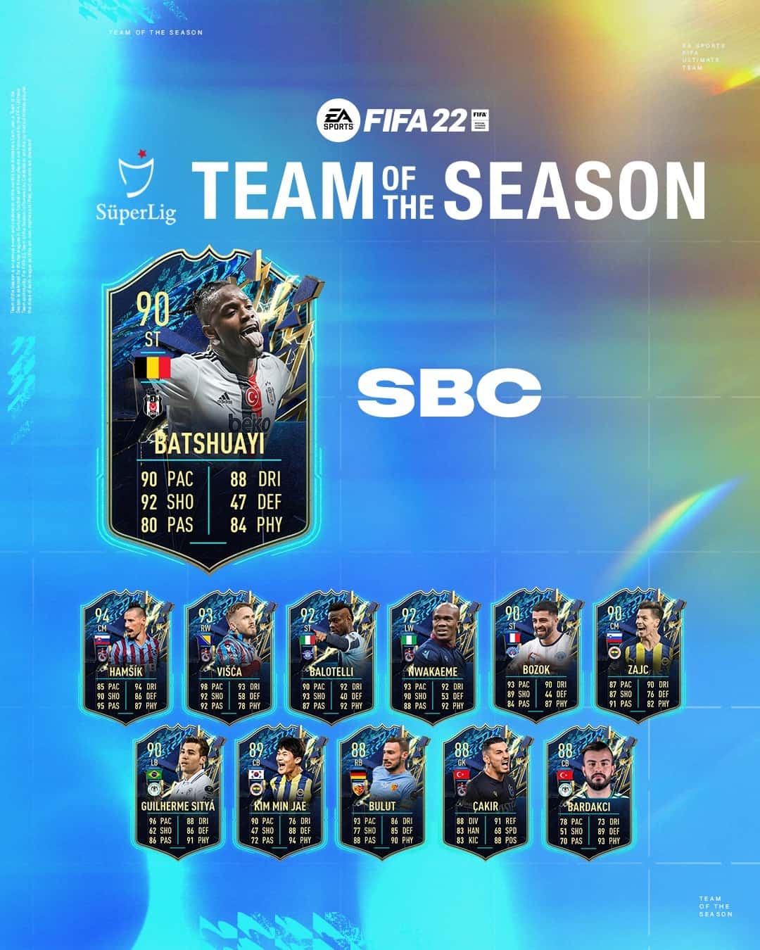 FIFA 22: SBC Michy Batshuayi TOTS. Disponibile una nuova carta Team Of The Season FIFA 22: SBC Michy Batshuayi TOTS. Disponibile una nuova carta Team Of The Season