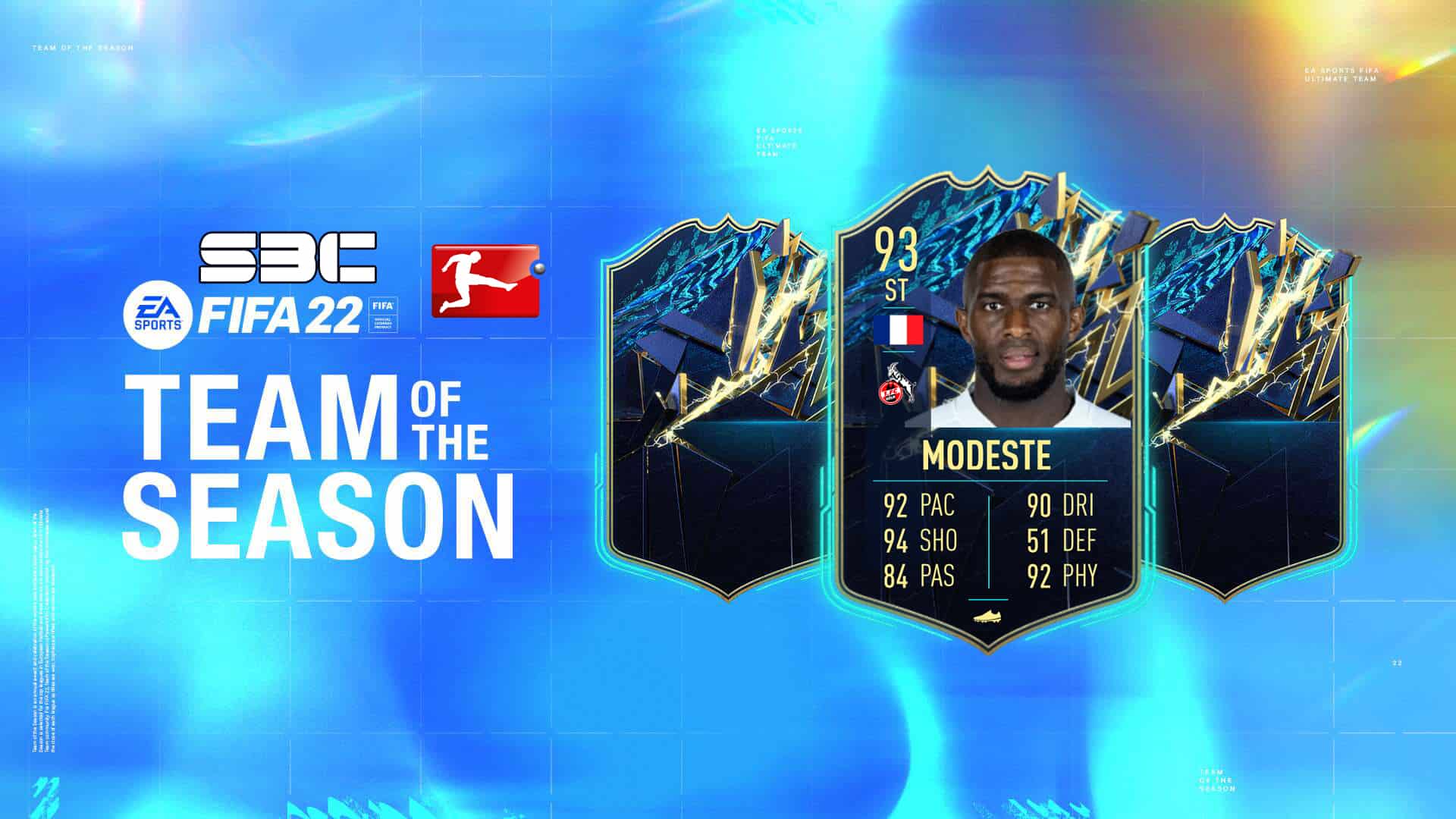 FIFA 22: SBC Anthony Modeste TOTS. Disponibile una nuova carta Team Of The Season FIFA 22: SBC Anthony Modeste TOTS. Disponibile una nuova carta Team Of The Season