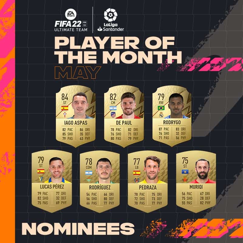 FIFA 22: Nomination POTM di Maggio de La Liga FIFA 22: Nomination POTM di Maggio de La Liga